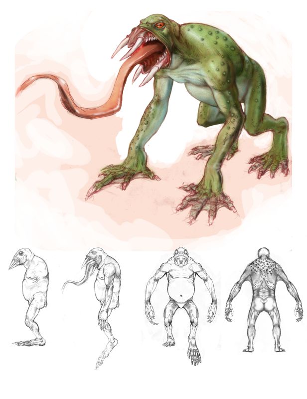 Hellboy: The Science of Evil Concept Art (Konami On Screen Line-Up 2007|2008 Press Kit): Frogfiend