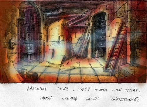 Ghost Master (Collector's Edition) Concept Art (Location Designs: Calamityville): cellar