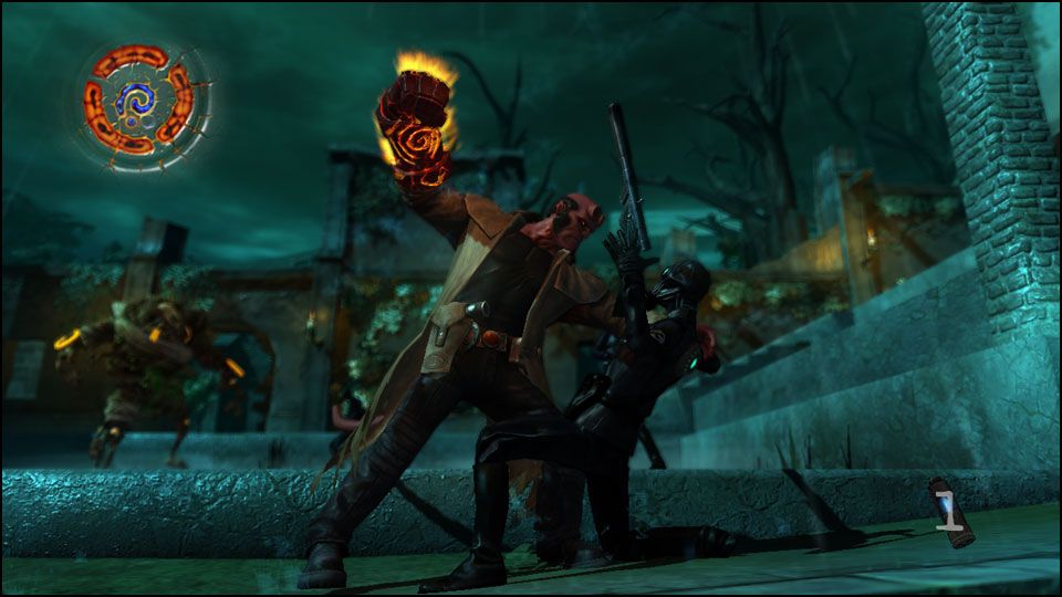 Hellboy: The Science of Evil Screenshot (Konami On Screen Line-Up 2007|2008 Press Kit): Krieger Punch (Games Convention 2007)