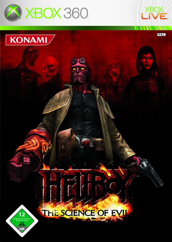 Hellboy: The Science of Evil Other (Konami Press Assets Line-Up 2008|2009): Xbox 360 packshot (USK)