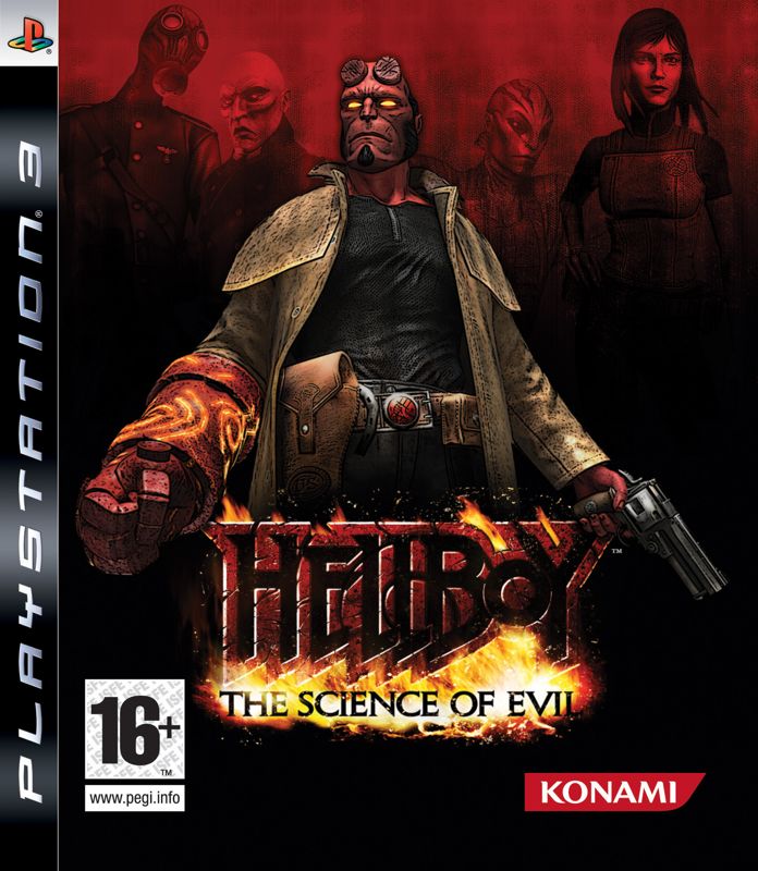 Hellboy: The Science of Evil Other (Konami Press Assets Line-Up 2008|2009): PS3 packshot (PEGI)