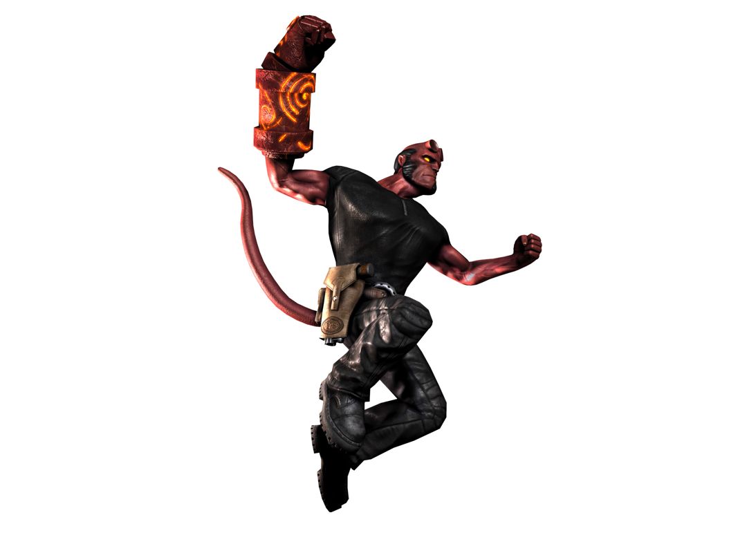 Hellboy: The Science of Evil Render (Konami Press Assets Line-Up 2008|2009): Hellboy air