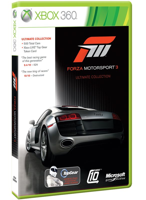 Forza Motorsport 3: Ultimate Collection Other (Forza Ultimate Collection Media Assets): Box shot angle (584x800)