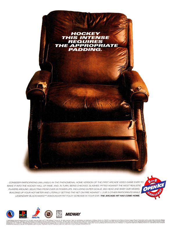 NHL Open Ice: 2 On 2 Challenge Magazine Advertisement (Magazine Advertisements): Ultra Game Players (United States), Issue 93 (January 1997) p. 79