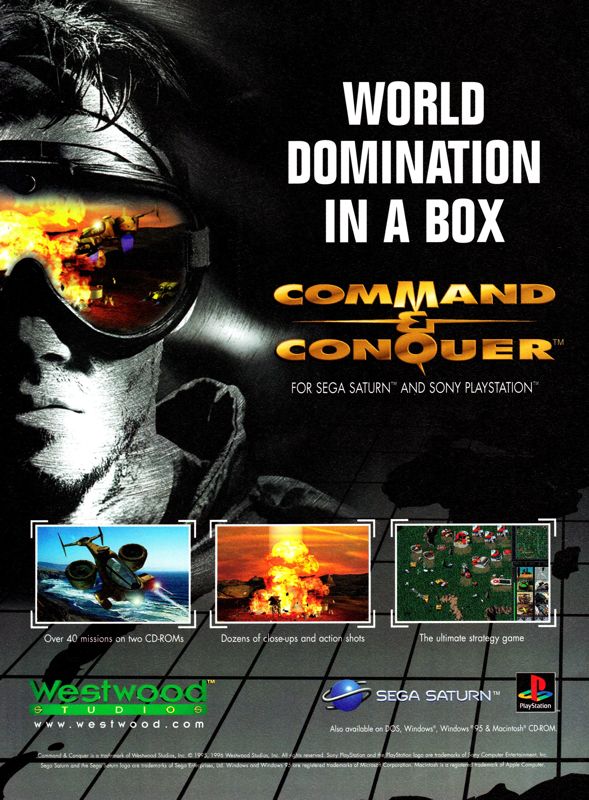 Command & Conquer Magazine Advertisement (Magazine Advertisements): Ultra Game Players (United States), Issue 93 (January 1997) p. 80