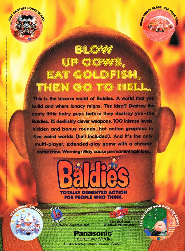 Baldies Magazine Advertisement (Magazine Advertisements): Ultra Game Players (United States), Issue 93 (January 1997) p. 84