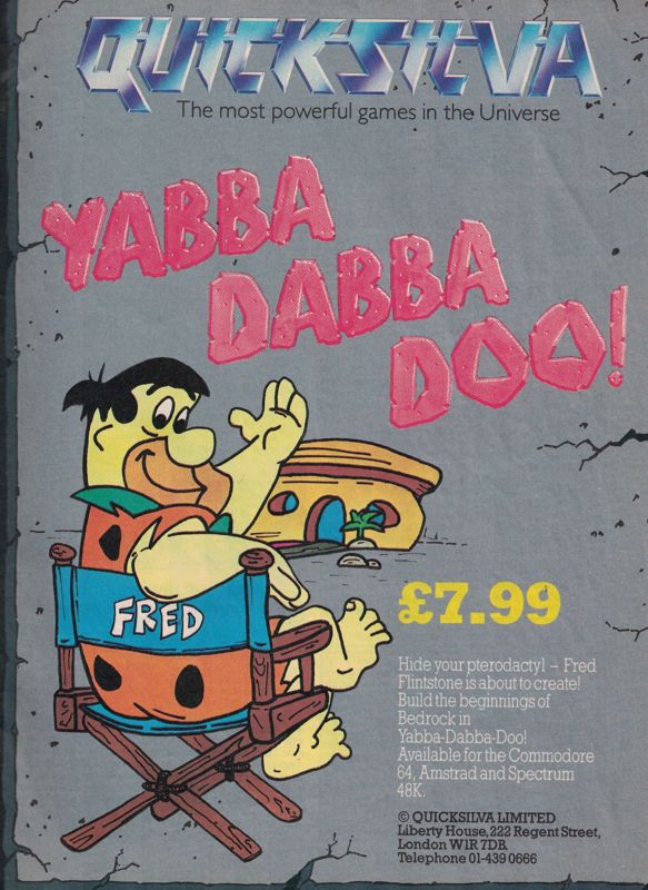 Yabba Dabba Doo! official promotional image MobyGames
