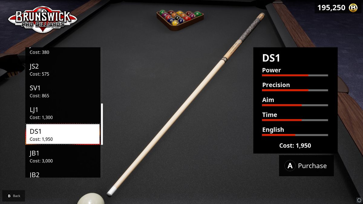 Brunswick Pro Billiards Screenshot (Nintendo.com.au)