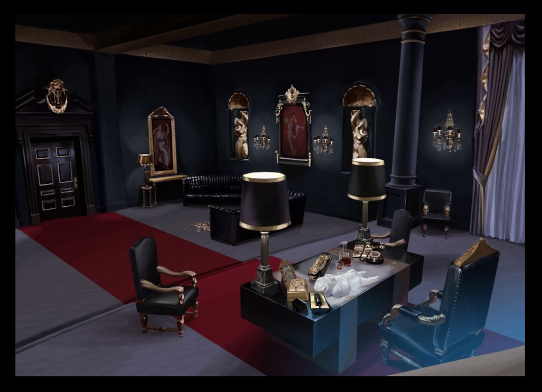 Scarface: The World Is Yours Concept Art (Scarface: The World Is Yours EPK): Tony's Mansion Office