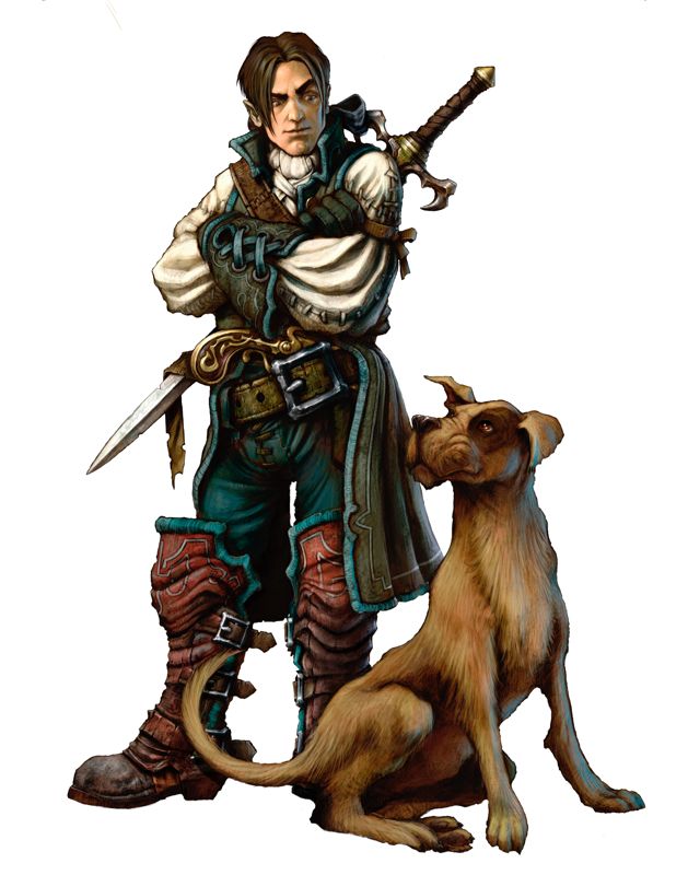 Fable II Concept Art (Fable II Assets Disk): Hero and Dog