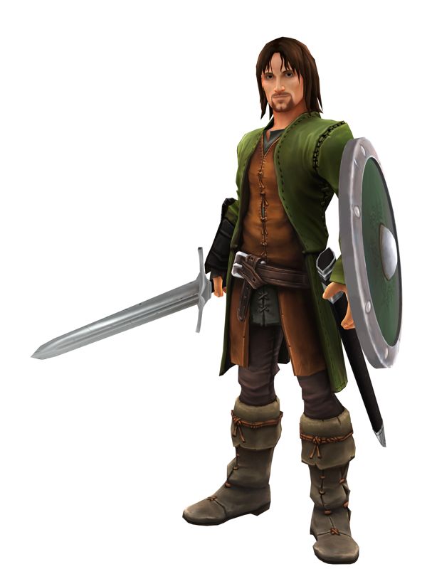 The Lord of the Rings: Aragorn's Quest Render (The Lord of the Rings: Aragorn's Quest / Super Scribblenauts Review Assets Disc): Aragorn Ease