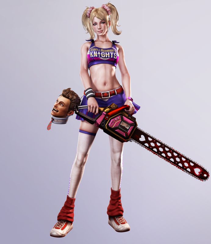 Lollipop Chainsaw Render (Lollipop Chainsaw Asset Disc): Juliet Starling & Nick