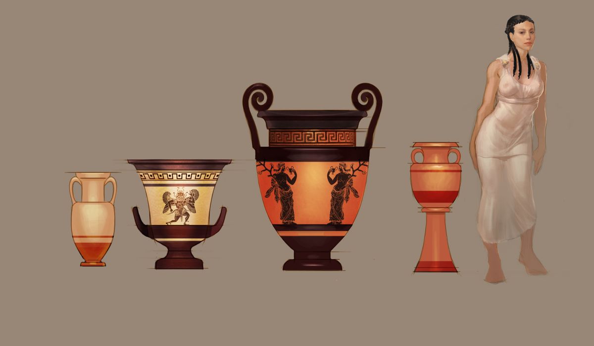 God of War: Chains of Olympus Concept Art (God of War: Chains of Olympus Press Disc): Greek Vase