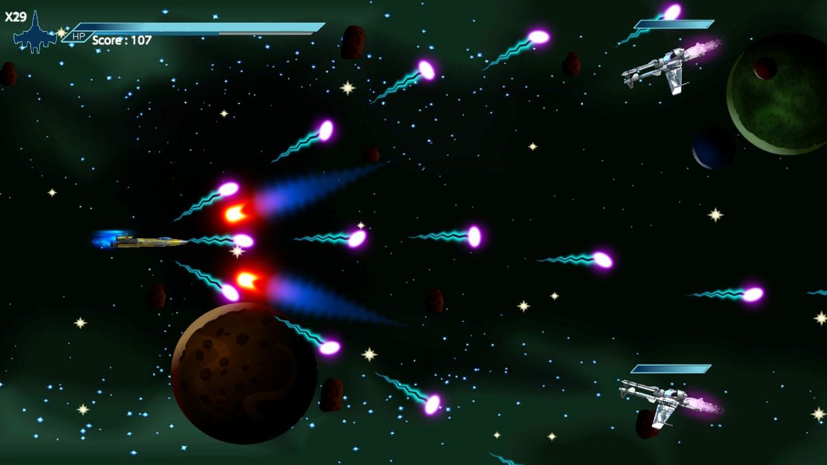Retro Arcade Shooter: Attack from Pluto Screenshot (Nintendo.com)