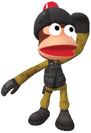 Ape Escape 3 Render (SCEE Press Event Tokyo Game Show 2005 (September 2005)): MGS Soldier Ape