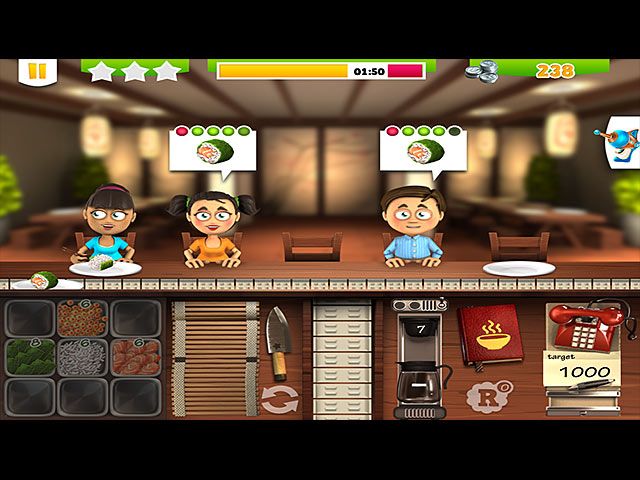 Youda Sushi Chef 2 Screenshot (bigfishgames.com)