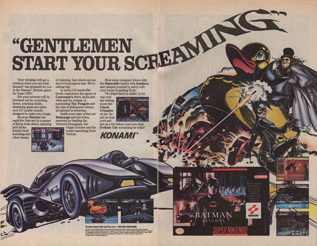 Batman Returns Magazine Advertisement (Magazine Advertisements): Justice League Quarterly (DC, United States) Issue #12 (Autumn 1993)