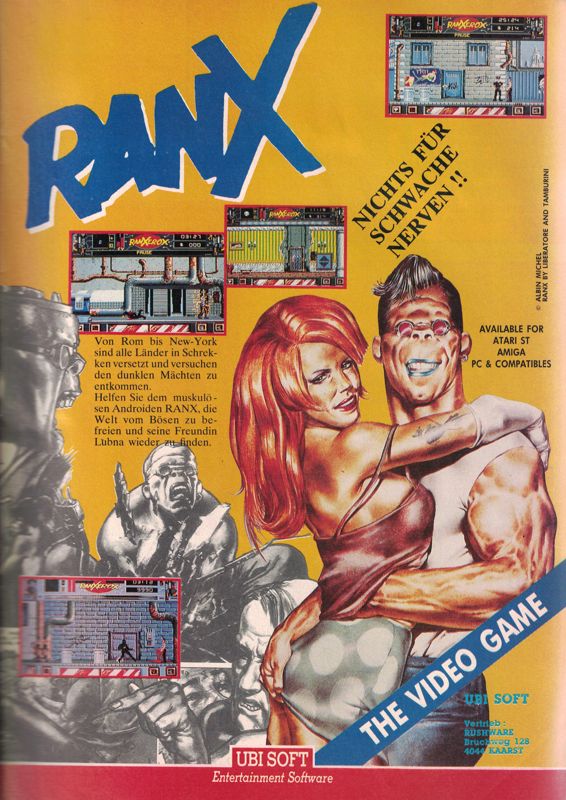 Ranx: The Video Game Magazine Advertisement (Magazine Advertisements): Amiga Joker (Germany), Issue 11/1990