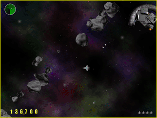 Space Rescue Screenshot (Space Rescue Gallery): Blasting through Orion's belt