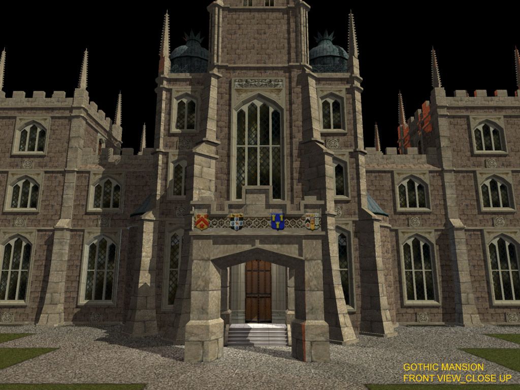 Ghost Master (Collector's Edition) Render (Bonus Disc Location Renders: Gothic Mansion): GM03_GothFntClUp