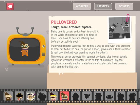 Hipster Attack Screenshot (iTunes Store)