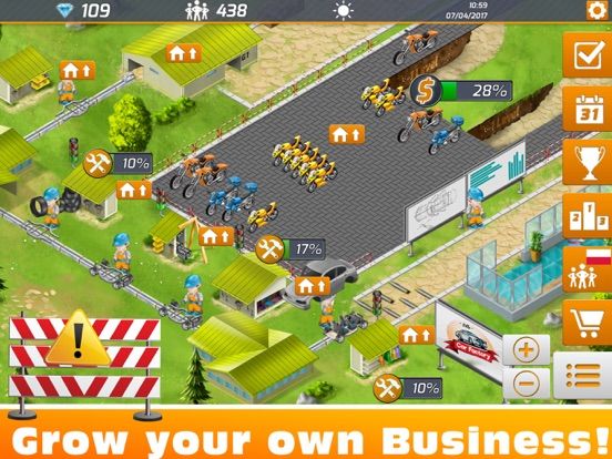 Idle Motorcycle Factory Screenshot (iTunes Store)