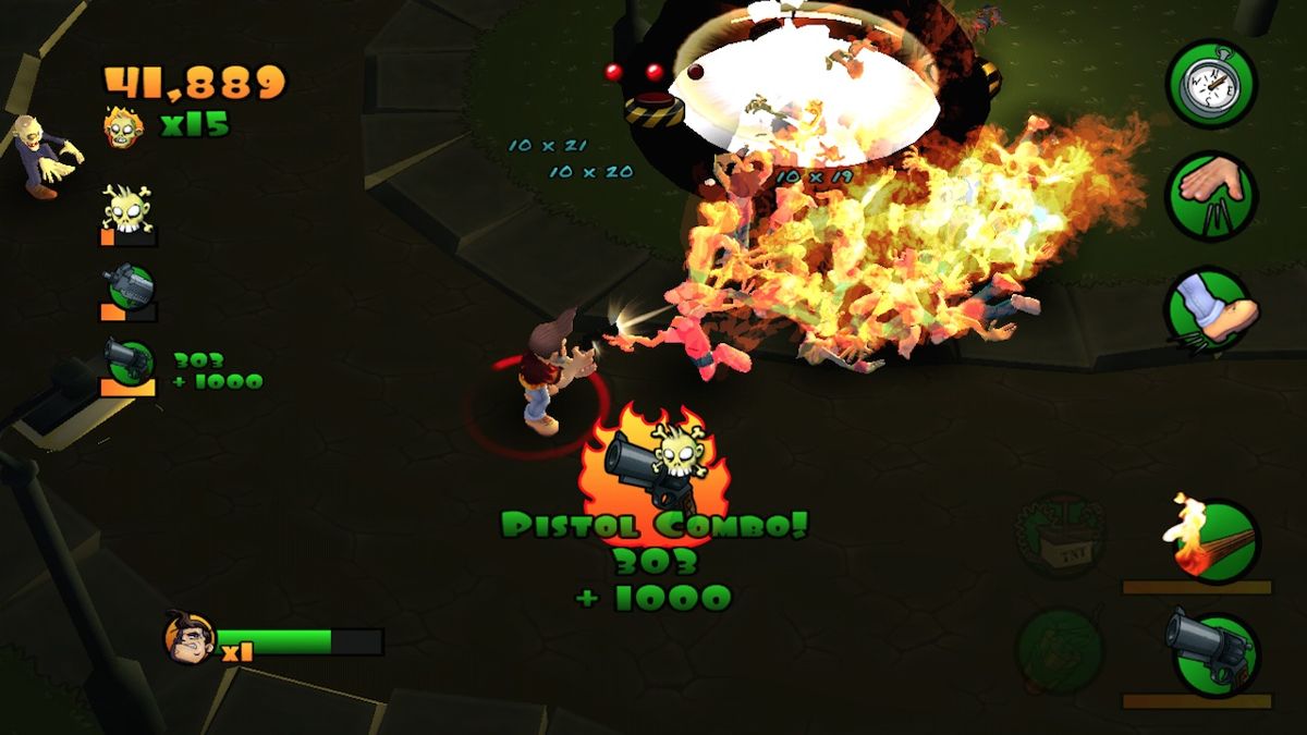 Burn, Zombie Burn! Screenshot (Ouya.tv website)