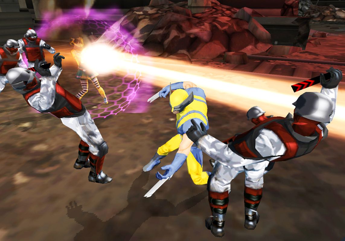 X-Men: Destiny Screenshot (X-Men: Destiny Press Kit): Fighting Together (Wii)