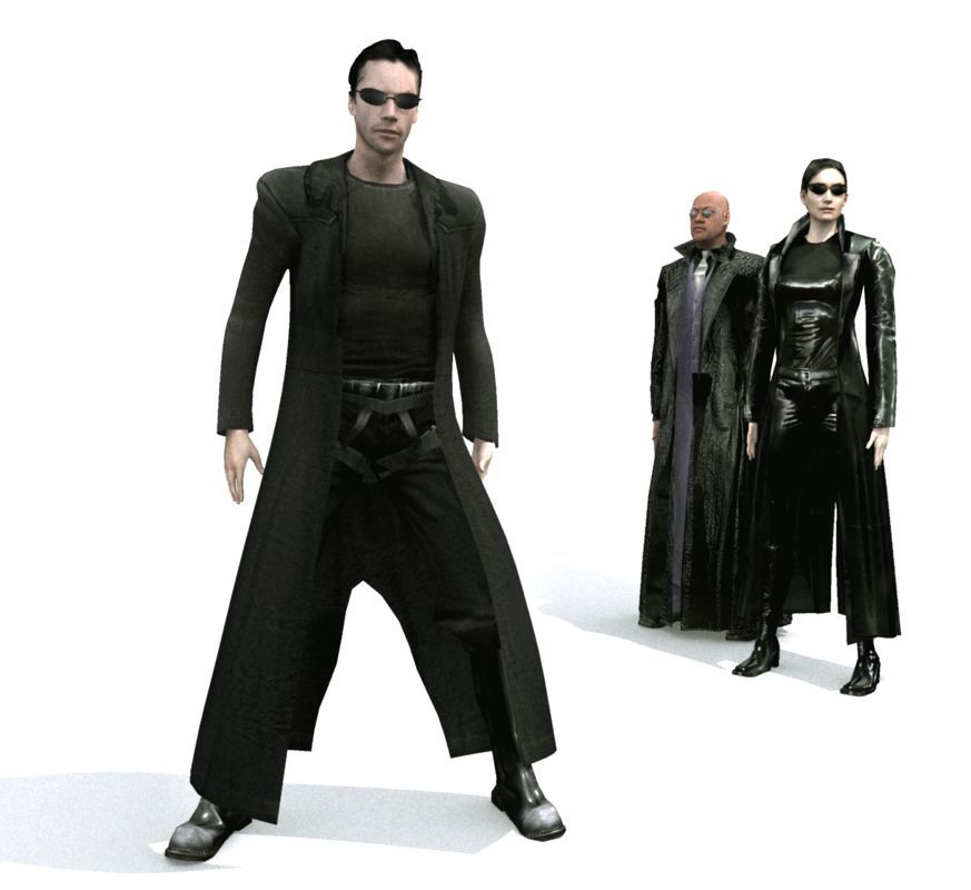 The Matrix: Path of Neo Render (The Matrix: Path of Neo Press Kit): Neo, Morpheus, Trinity