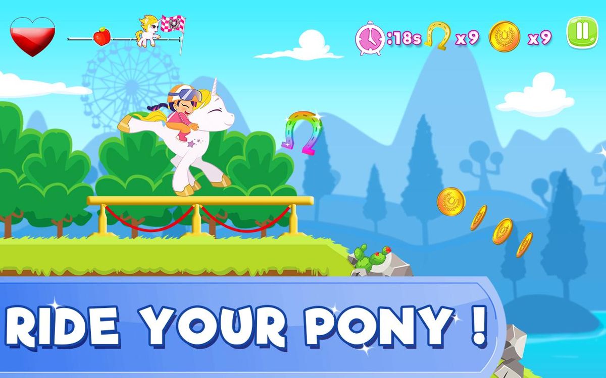 Pony Ride with Obstacles Screenshot (Google Play store)