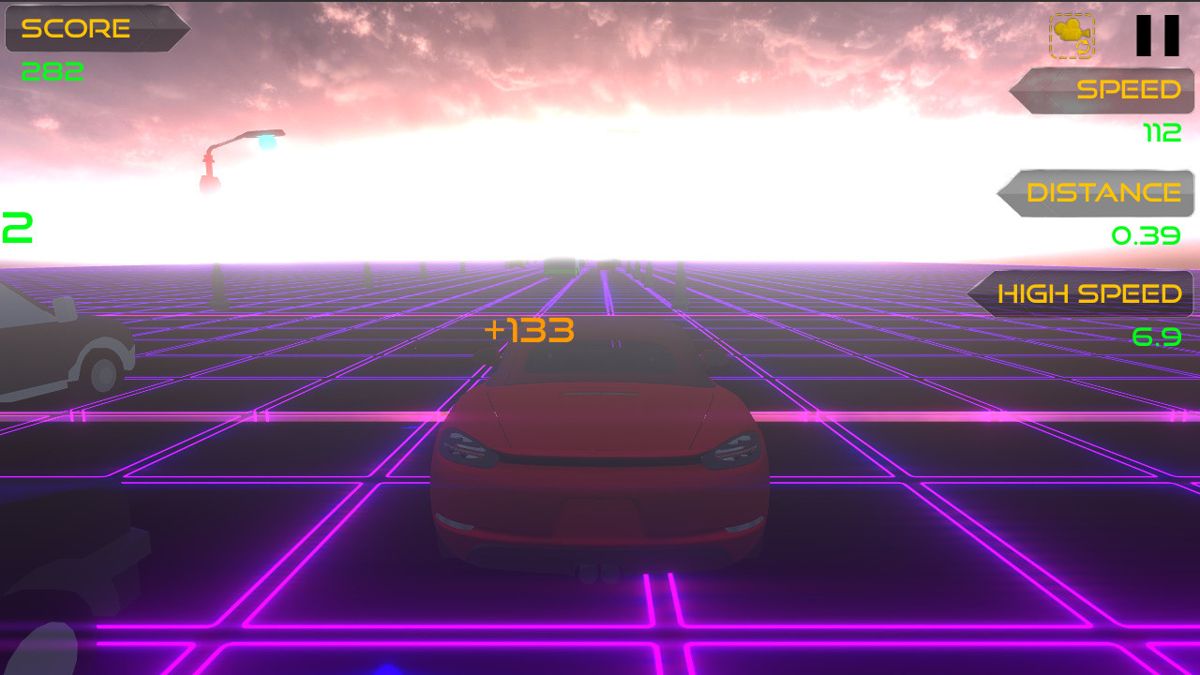 Retrowave Need for Speed Drift Screenshot (Steam)