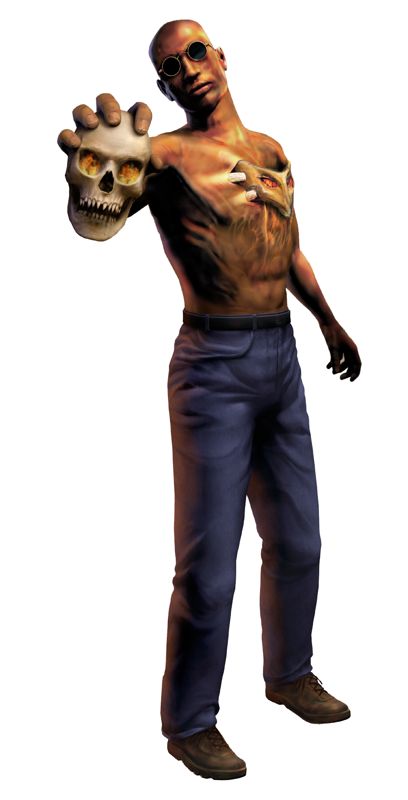 Shadow Man Render (Acclaim Assets Discs): Hold Skull