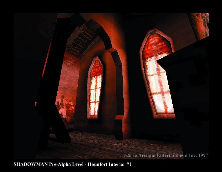 Shadow Man Screenshot (Acclaim Assets Discs): Pre-Alpha Level - Hounfort Interior #1