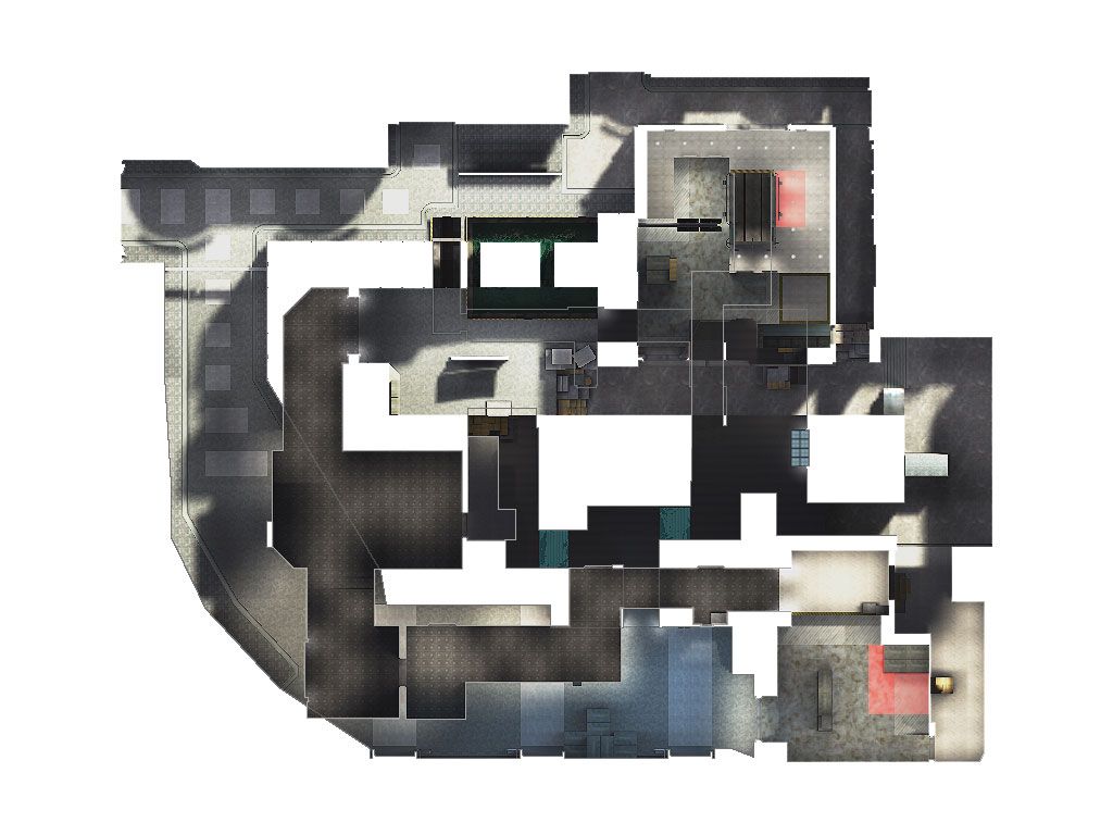 Counter-Strike: Neo Other (Maps): Ｅ．プラント（白背景／印刷向き）