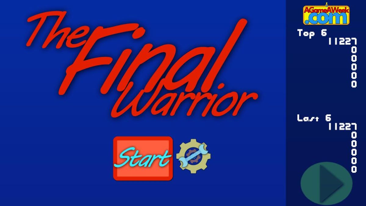 The Final Warrior Screenshot (Ouya.tv website)