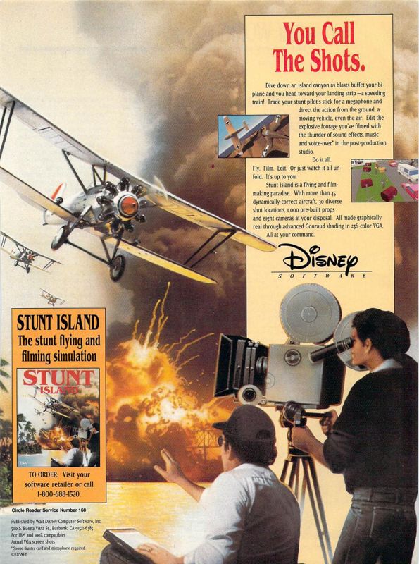 Stunt Island Magazine Advertisement (Magazine Advertisements): Compute! (US), Issue 146 (November 1992)