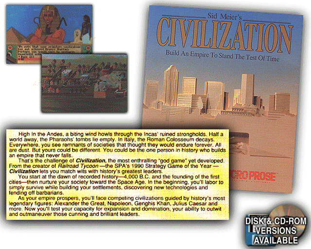 Sid Meier's Civilization Catalogue (Catalogue Advertisements): Guildhall Software Amiga Catalogue 1997