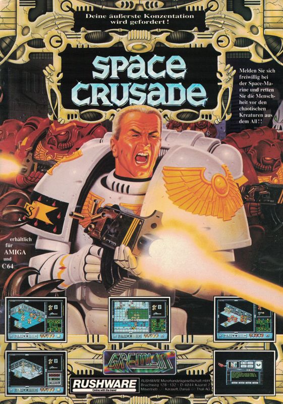 Space Crusade Magazine Advertisement (Magazine Advertisements): Amiga Joker (Germany), Issue 4/1992