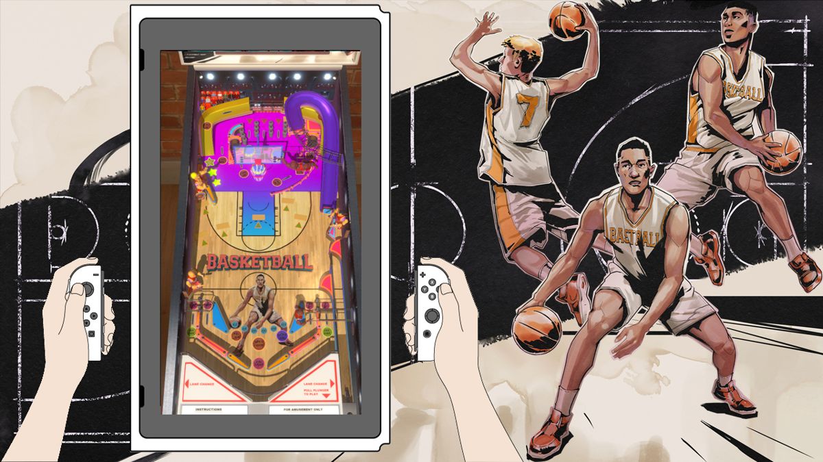 Basketball Pinball Screenshot (Nintendo.com.au)