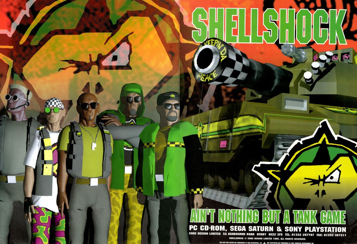 Shellshock Magazine Advertisement (Magazine Advertisements): PC Format (UK) Issue 51 (Winter 1995)