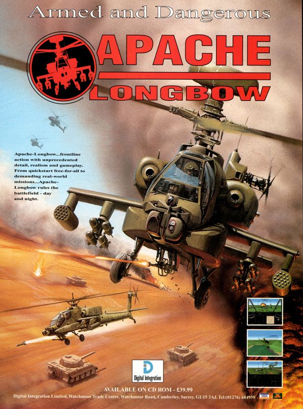 Apache Magazine Advertisement (Magazine Advertisements): PC Format (UK) Issue 51 (Winter 1995)