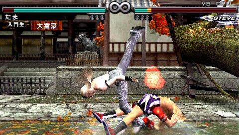 Tekken: Dark Resurrection Screenshot (Tekken: Dark Resurrection Press Disc): Lili - Backflip Spinning Edge