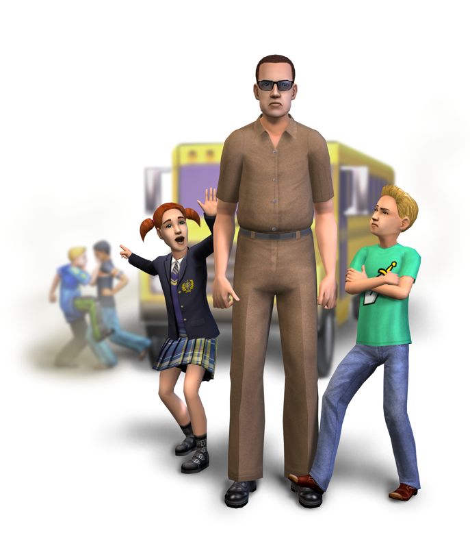 The Sims 2 Render (The Sims 2 Press Kit): NPC: Bus driver