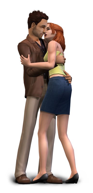 The Sims 2 Render (The Sims 2 Press Kit): Lovers Kick