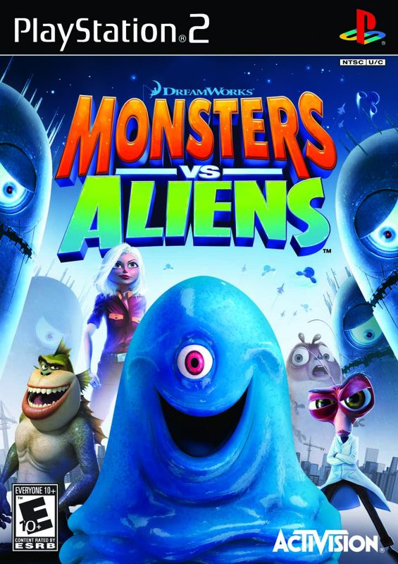 Monsters vs. Aliens Other (Monsters vs. Aliens Press Kit): PS2 box art
