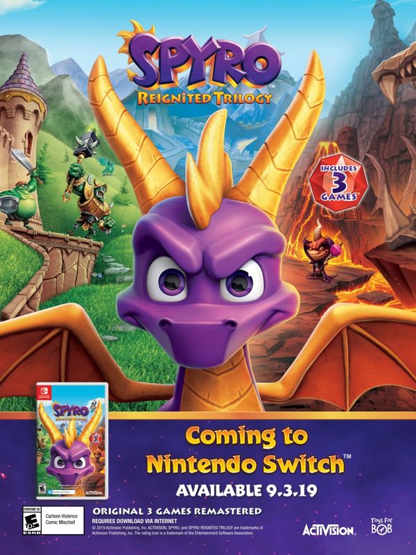 Spyro: Reignited Trilogy Magazine Advertisement (Magazine Advertisements): Walmart GameCenter (US), Issue 65 (2019) Page 39