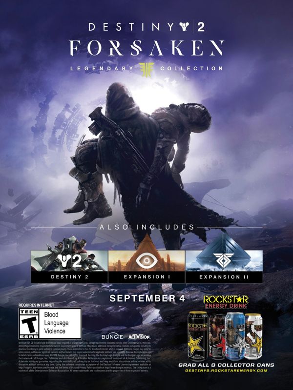 Destiny 2: Forsaken - Legendary Collection Magazine Advertisement (Magazine Advertisements): Walmart GameCenter (US), Issue 59 (2018) Page 23