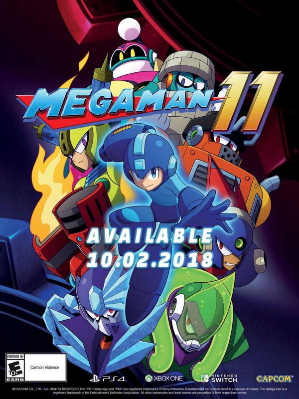 Mega Man 11 Magazine Advertisement (Magazine Advertisements): Geek Magazine (US), Issue 4 (2018) Page 19
