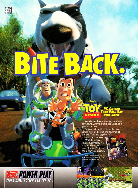 Disney's Toy Story Magazine Advertisement (Magazine Advertisements): Ultra Game Players (United States), Issue 93 (January 1997) p. 36