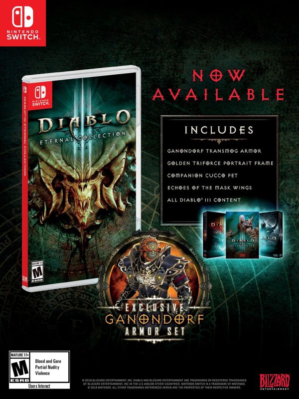 Diablo III: Eternal Collection Magazine Advertisement (Magazine Advertisements): Walmart GameCenter (US), Issue 61 (2018) Page 39